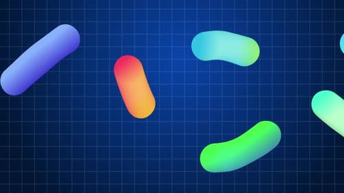 Color Gradient Elements Move 4K