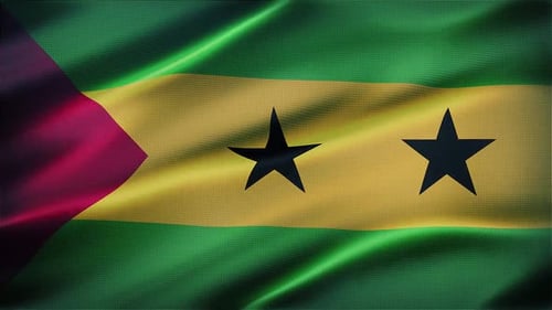 Fondo de bandera de Santo Tomé y Príncipe