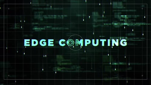 Edge Computing Glitch Hud Satelite Style Hologram Video