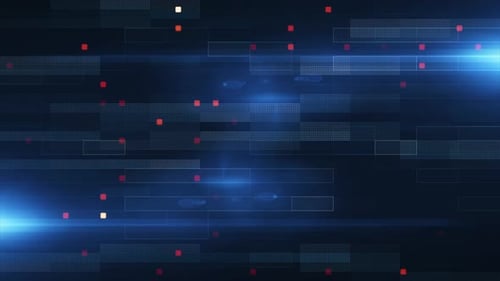 4K Abstract technology background. Futuristic cyberspace, data, hi tech concept. Virtual space