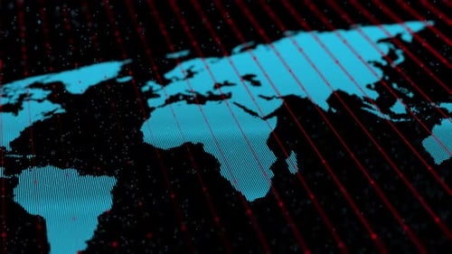 Digital world map