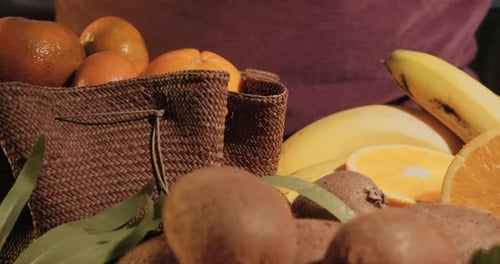 Disposition de fruits sur une table