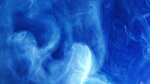 Abstract Swirling Blues and Whites Background