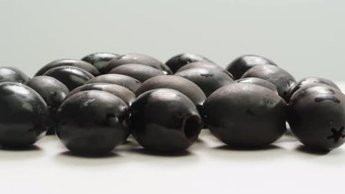 Pickled Round Green Olives From Greece Close Up of Red Black and Green Olive Fermented Spanish
