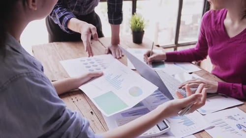 creative young man business brainstorming meeting business planning design idea