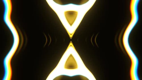 Light Yellow Abstract Psychedelic Pattern Background Vj Loop In 4K