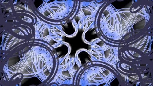 Fondo abstracto giratorio de líneas circulares