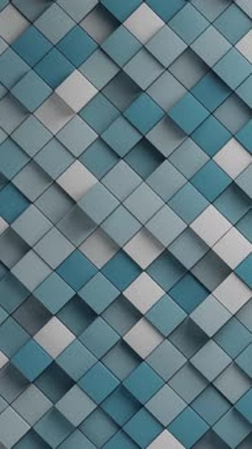 Blue Cubes Background