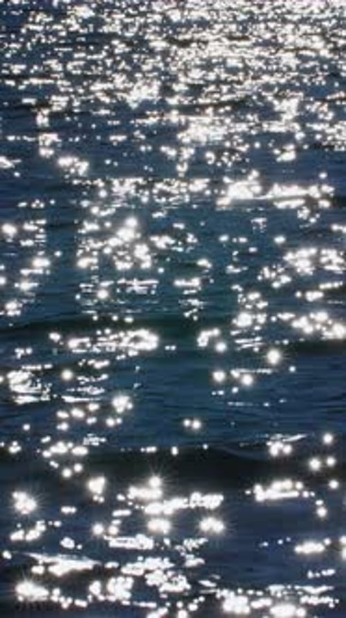 Water Surface Glimmers Under Sunlight at a Serene Lake in the Afternoon