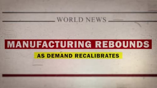 Dynamic World News Headline Text Reveal