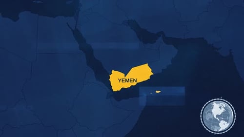 Digital World Map Country Highlight Animation