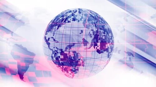 Planet Earth Technologie Animiert
