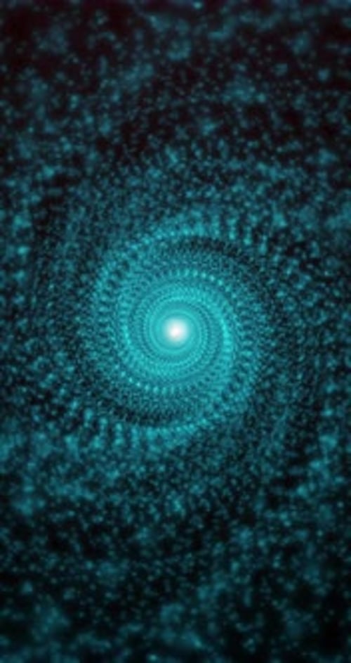 Blaue Fraktalspirale