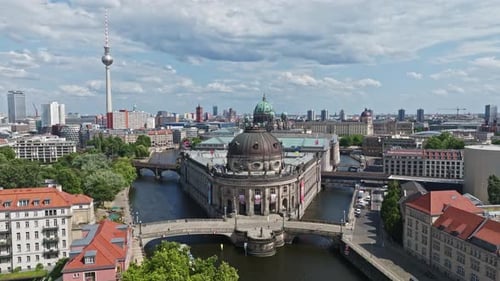 Aerial view of Bode Museum , Berlin , Germany
