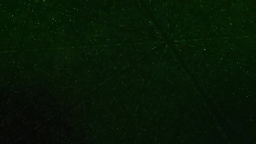 Abstract Green Spiral Fibers Rotating