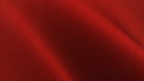 Waving Red Fabric Texture Background Loop
