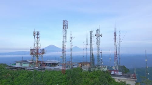 Antennas on top of Telomoyo mountain