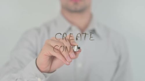 Create Content, Writing on Transparent Screen