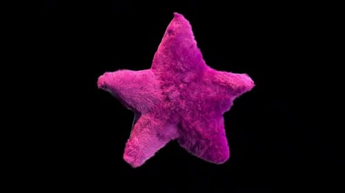 Plush Star Social Media Icon Alpha Loop
