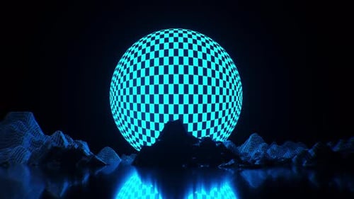 Abstrakter Science-Fiction-Szenen-Loop