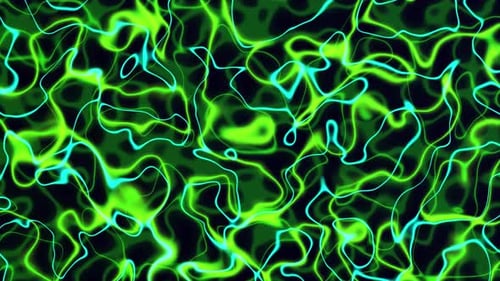 Abstract Green Plasma Energy Wave Background Loop