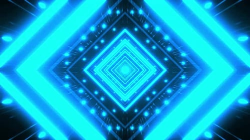 Vibrant Futuristic Tunnel Background Animation