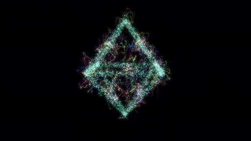 Sci-fi Abstract Object Animation. Geometric Object Animation. Loop Animation. Alpha Channel
