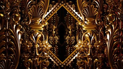 Luxury Decorative Floral Frame Ornamental 01 4K