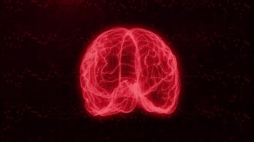 Artificial Intelligence in a Digital World: Abstract Brain Map with Global Business