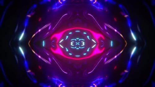 Neon Mandala Kaleidoscope Loop – 4K Psychedelic Visual for VJ and Meditation
