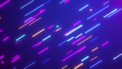 Nahtlose digitale Animation mit leuchtenden, abgewinkelten Linien über elegantem Hintergrund mit