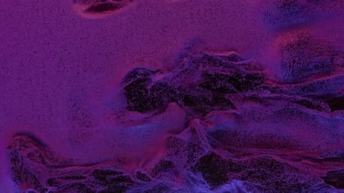 3d Abstract Background Particles Moving