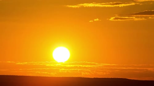 Golden Sunrise Shining in the Sky