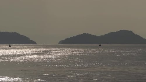 CS - Sunset and Boat on the Sea