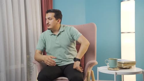 Man with family problems.