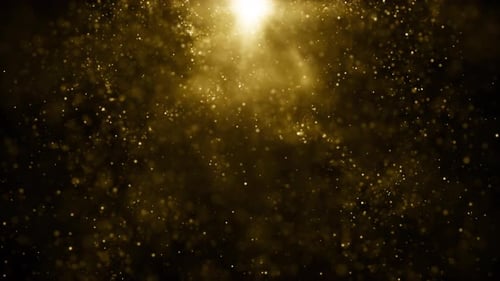 Golden Radiance Sparkly Particles