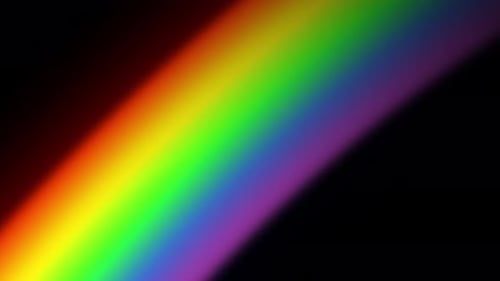 Appearance of a Rainbow Visual Effect on a Black Background Layer to Overlay