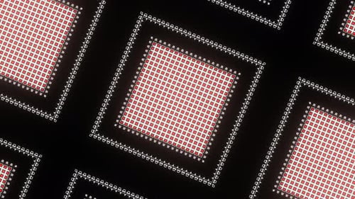 Red And White Abstract Visual Particles Background Vj Loop In 4K