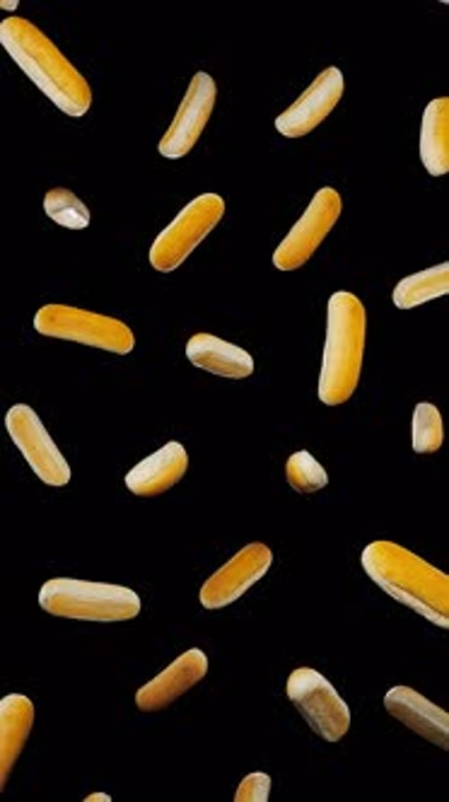 Falling Hot Dog Buns Food Animation