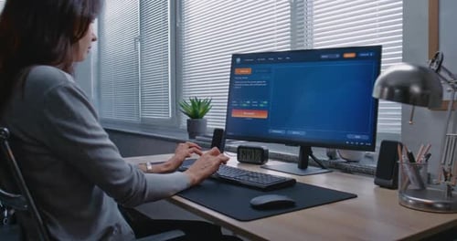 PC Screen Shows AI Video Generator Generating Highquality Video of Jupiter and Its Moon