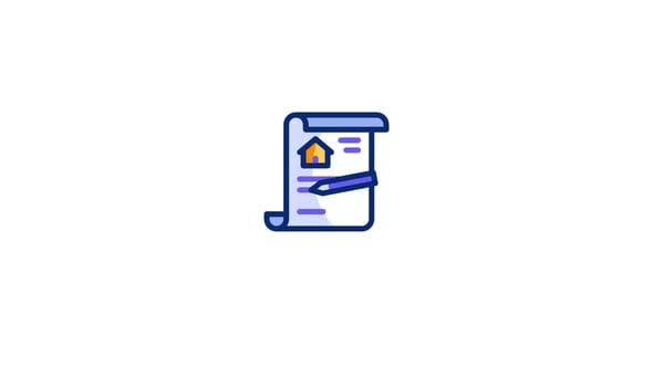 Animated Document with Pen and House Icon, Elements Motion Graphics ft ...