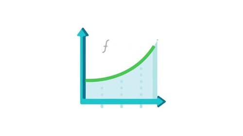 Animated Function Graph with Axes in Flat Design