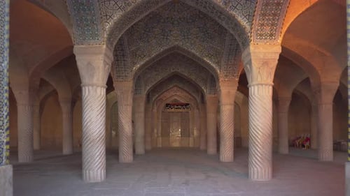 Prayer hall of the Vakil Mosque in Shiraz, Iran