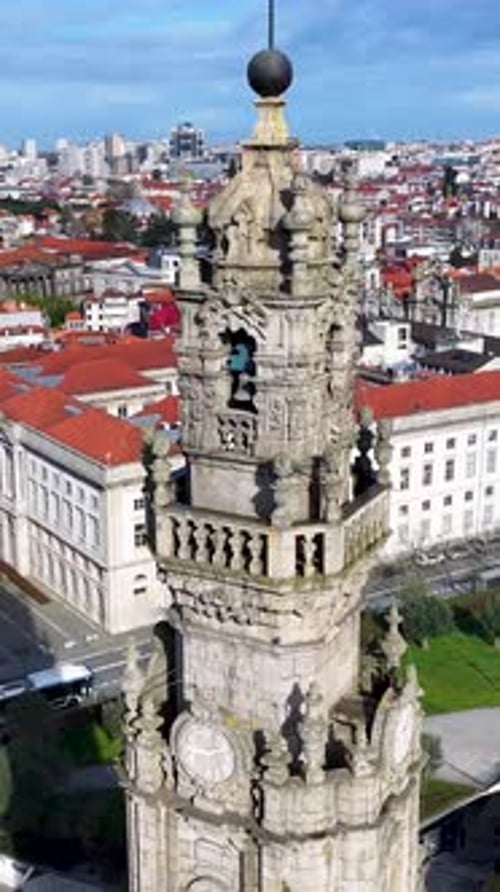 Clerigos Church At Porto In Porto District Portugal.
