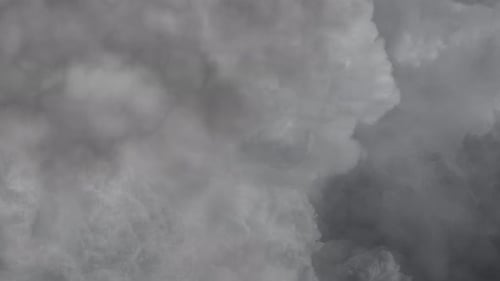 cumulonimbus clouds, storm clouds occur in gray skies.