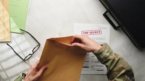 Passage Of Secret Documents Top View