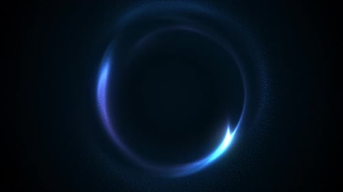 Abstract Glowing Particle Ring Reveal Animation