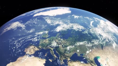 Looped Earth Rotation - Stunning 4K Space Animation