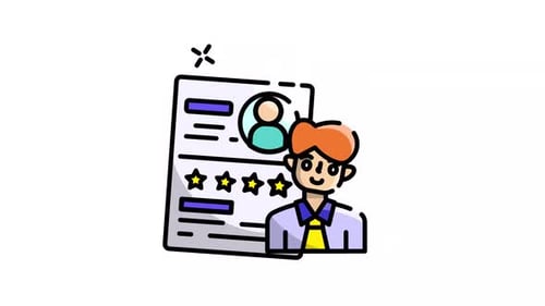 Resume icon animation