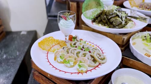 Exquisite 4K Mediterranean Cuisine Platter - Gourmet Delight.